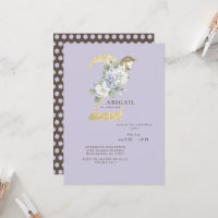 2nd Birthday Party Pony Purple Invitation