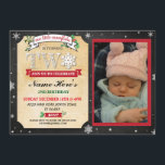 2nd Birthday Party Two Winter Festive Photo Invite<br><div class="desc">Winter Wonderland 2nd Birthday invite,  perfect for a 2nd birthday. Simply add your photo and change the text to suit your party. Back print included.</div>