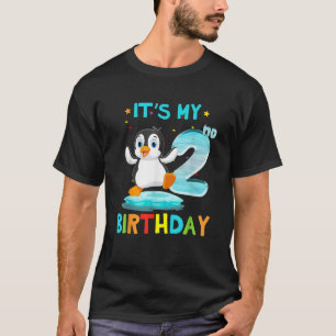 2nd Birthday Penguin Birthday 2 Year Old T-Shirt