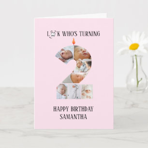 2nd Birthday Photo Card
