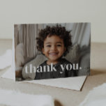 2nd Birthday Photo - two Thank You Card<br><div class="desc">Thank your guests for coming to your little one's 2nd Birthday party with this minimalist card design. It has space to add your own photo and with the word 'thank you.' over the top. You can change the word to anything else if you prefer! You can also add your own...</div>