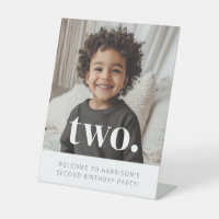 2nd Birthday Photo Welcome Sign