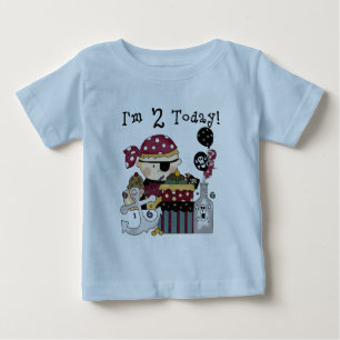 2nd Birthday Pirate Tshirts and Gifts