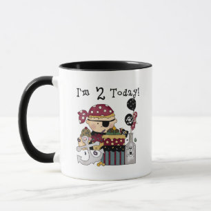 2nd Birthday Pirate Tshirts and Gifts Mug