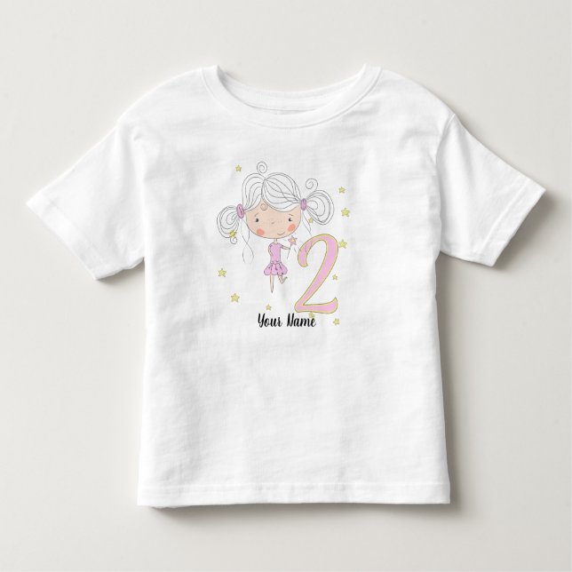 2nd Birthday Princess Toddler T-Shirt (Front)