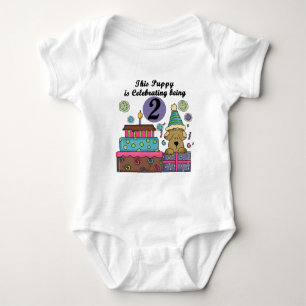 2nd Birthday Puppy Tshirts and Gifts