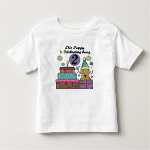 2nd Birthday Puppy Tshirts and Gifts