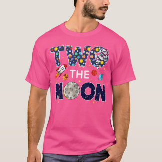 2nd Birthday Space Theme Outfit Girl Boy Toddler 2 T-Shirt