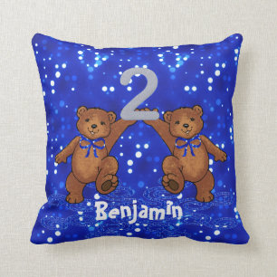 2nd Birthday Teddy Bears Cushion