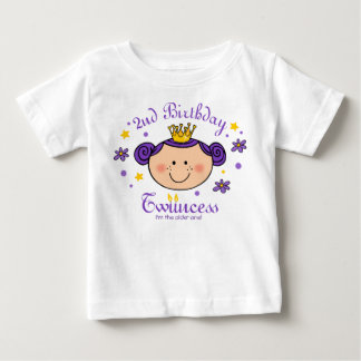 2nd Birthday Twincess Personalised Shirt