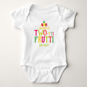 2nd Birthday Two-tti Frutti Fruit Personalised Baby Bodysuit