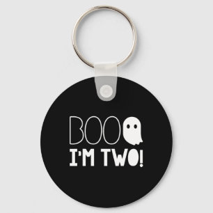 2nd Birthday Two Year Old Boo I'm Two! Halloween G Key Ring