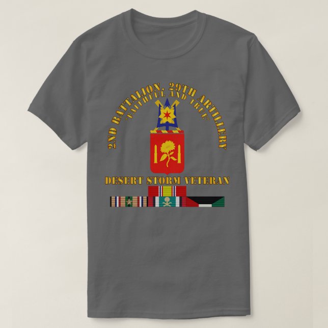 2nd Bn 29th Artillery Desert Storm Veteran T-Shirt (Design Front)