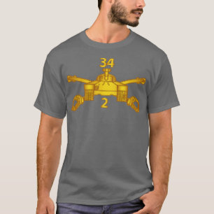 2nd Bn 34th Armour Armour Branch wo Txt T-Shirt