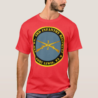 2nd Bn 3rd Infantry Regiment Ft Lewis WA w Inf Bra T-Shirt