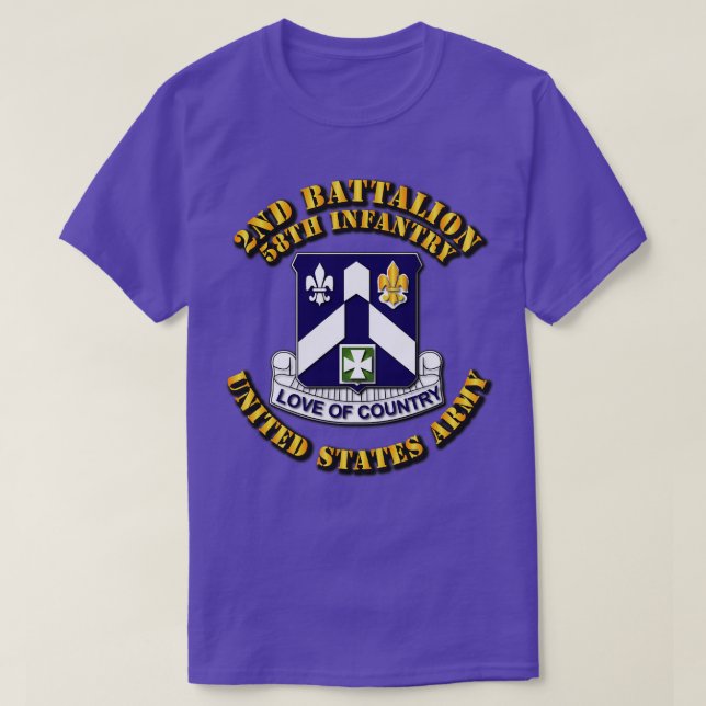 2nd Bn 58th Infantry T-Shirt (Design Front)