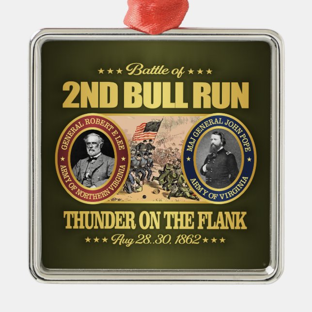 2nd Bull Run (FH2) Metal Tree Decoration (Front)