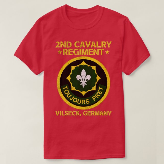 2nd Cavalry Regiment  2nd CR vets  Vilseck Germany T-Shirt (Design Front)