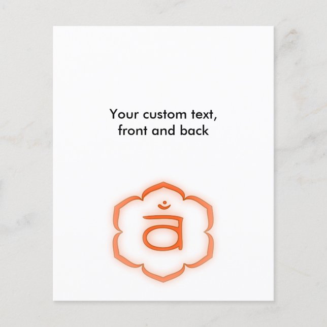 2nd Chakra - Svadhisthana Flyer (Front)