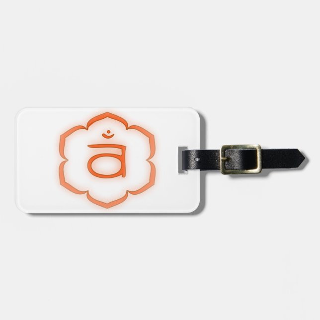 2nd Chakra - Svadhisthana Luggage Tag (Front Horizontal)