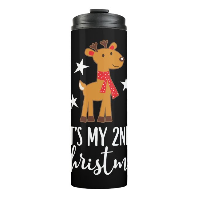 2nd Christmas Reindeer Thermal Tumbler (Front)