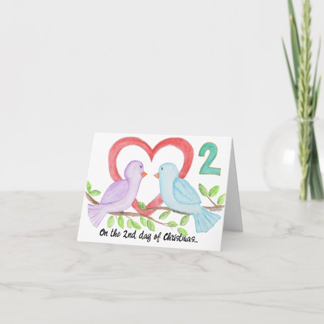 2nd Day of Christmas Holiday Card (Front)