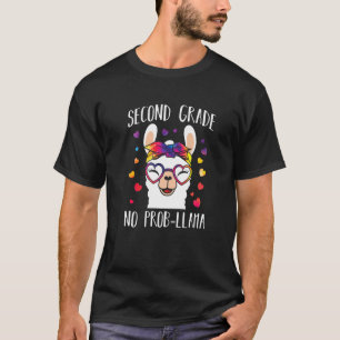 2nd Grade Back To School No Prob Llama For Teacher T-Shirt