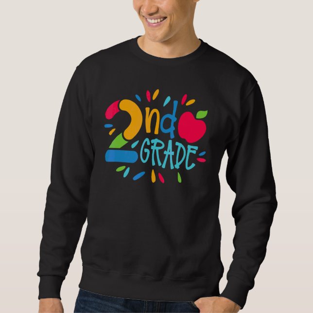2nd Grade  Back To School Sweatshirt (Front)