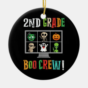 2nd Grade Boo Crew Ceramic Tree Decoration