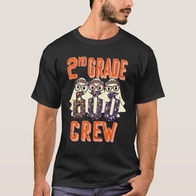 2nd Grade Boo Crew Teacher Student  Halloween Cost T-Shirt (Front)
