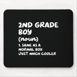 2nd Grade Boy Definition Fun Ck To School Student  Mouse Pad