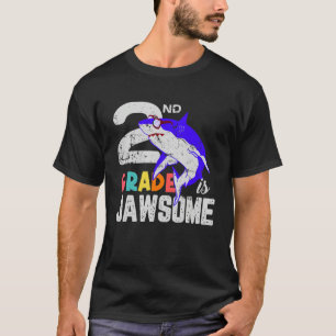 2nd Grade Boys Girls JawSome Shark T-Shirt