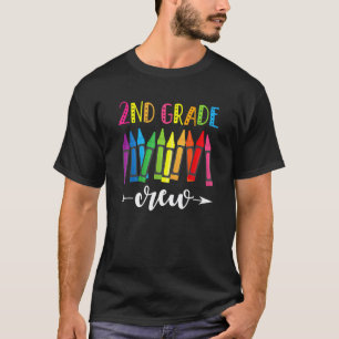 2nd Grade Crew 2nd Grade Teacher 1st Day of Schoo T-Shirt