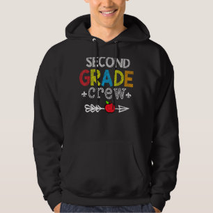 2nd Grade Crew Teacher Student Back To School Hoodie