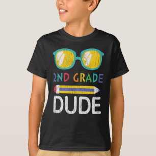 2nd Grade Dude Back To School Kids Student Gift T-Shirt