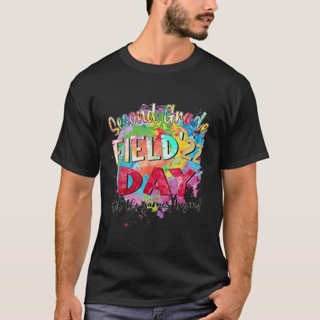 2nd Grade Field Day 2022 Let The Games Begin Kids  T-Shirt (Front)