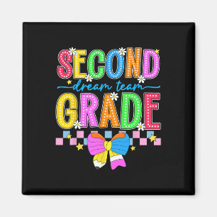 2nd Grade For Girls Boy Teacher Second Grade Back Magnet