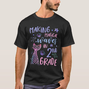 2nd Grade For Girls Cute Mermaid Back To School Se T-Shirt
