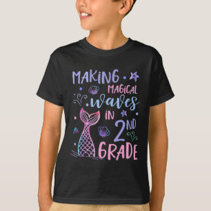 2nd Grade For Girls Cute Mermaid Back To School Se T-Shirt
