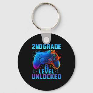 2nd Grade Gamer Level Up Ck To First Day School Gr Key Ring