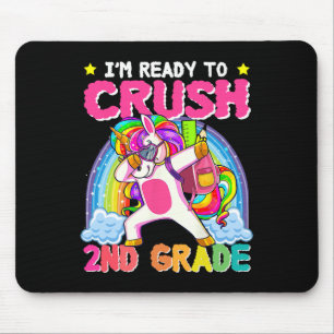 2nd Grade Girls Unicorn Crush Second Grade Back To Mouse Pad