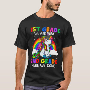 2nd Grade Here We Come Unicorn Happy Last Day Of S T-Shirt