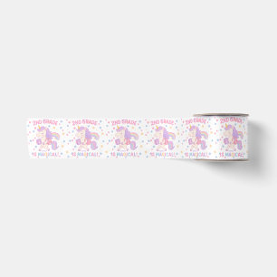 2nd Grade is Magical Back To School Unicorn Satin Ribbon
