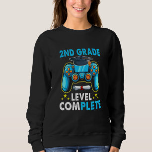 2nd Grade Level Complete Class Video Game Senior 2 Sweatshirt