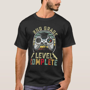 2nd Grade Level Complete Gamer 2nd Grade Graduatio T-Shirt