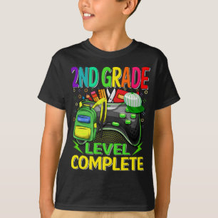 2nd Grade Level Complete Video Game T-Shirt
