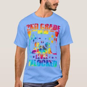 2nd Grade Level Unlocked Back To School Tie Dye Vi T-Shirt