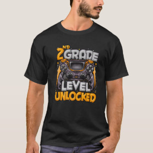 2Nd Grade Level Unlocked Game On 2Nd Grade Back To T-Shirt