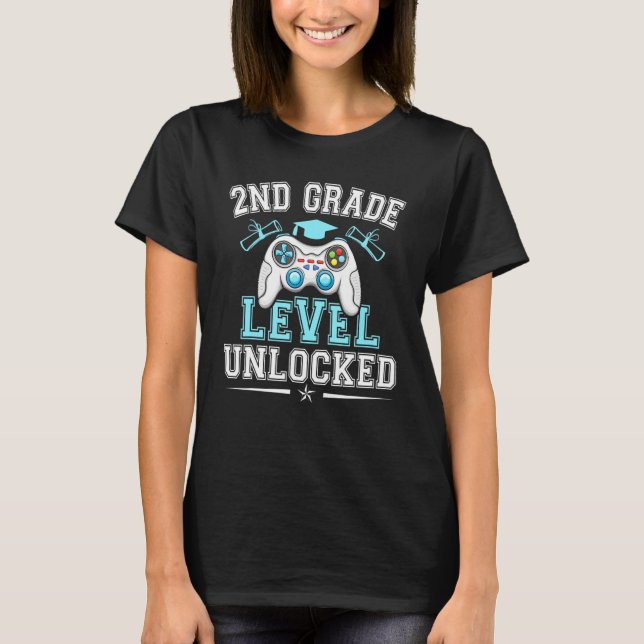 2nd Grade Level Unlocked Graduation Class 2021 Sec T-Shirt (Front)
