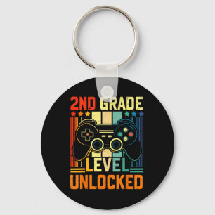 2nd Grade Level Unlocked Video Game Ck To School B Key Ring